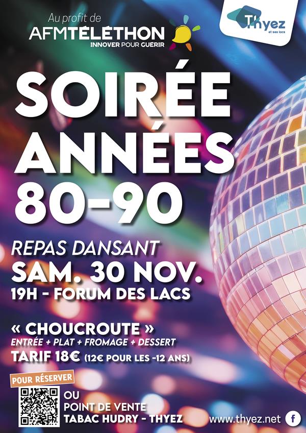 Téléthon - Soirée années 80/90